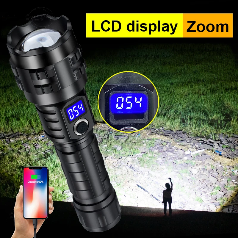 

Super Bright 5modes Led Tactical Flashlight 18650 Usb Rechargeable Torch Zoomable Most Powerful Flash Light Waterproof Hand Lamp