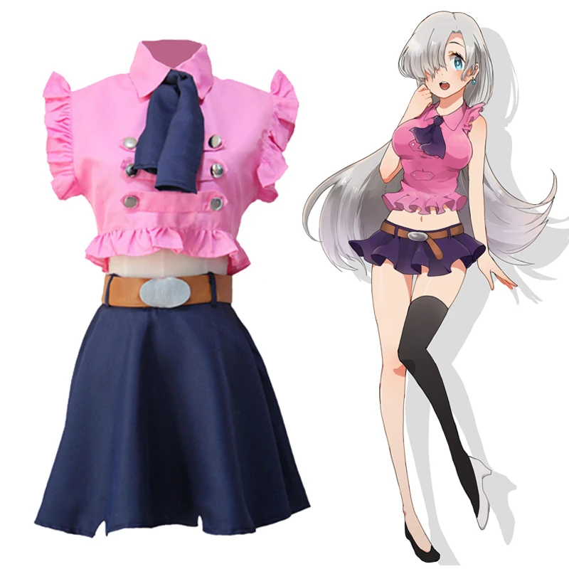 

Anime The Seven Deadly Sins Heroine Elizabeth Liones Women's Cosplay Costumes