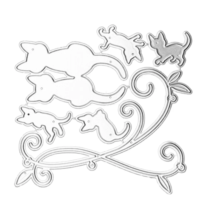 

Animals for CAT Metal Cutting Dies for DIY Scrapbook Six Cats Embossing Knife Mold
