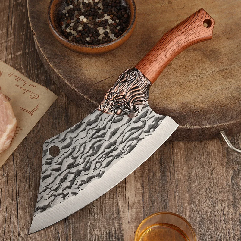 

Meat Cleaver Chef Butcher Knife Forged Chinese Stainless Steel Knife Fish Sushi Slicing Knife Fruit Vegetable Cooking Tools