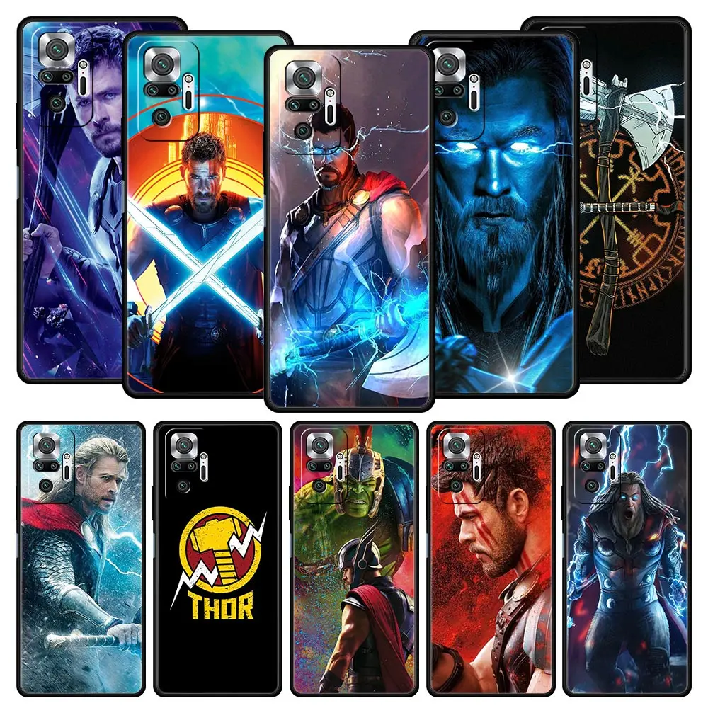 

Disney Thor Phone Case For Xiaomi Redmi Note 11 10 8 Pro 10S 9S 9 9T 8T 9C 9A 8A 7 K40 Gaming K50 11T 5G Soft Silicone Cover