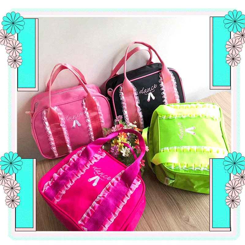 Children's Dance Bag Children's Satin Dance Practice Accessories Handbag Embroidery Bag Boys' Dance Accessories Canvas Bag Mini