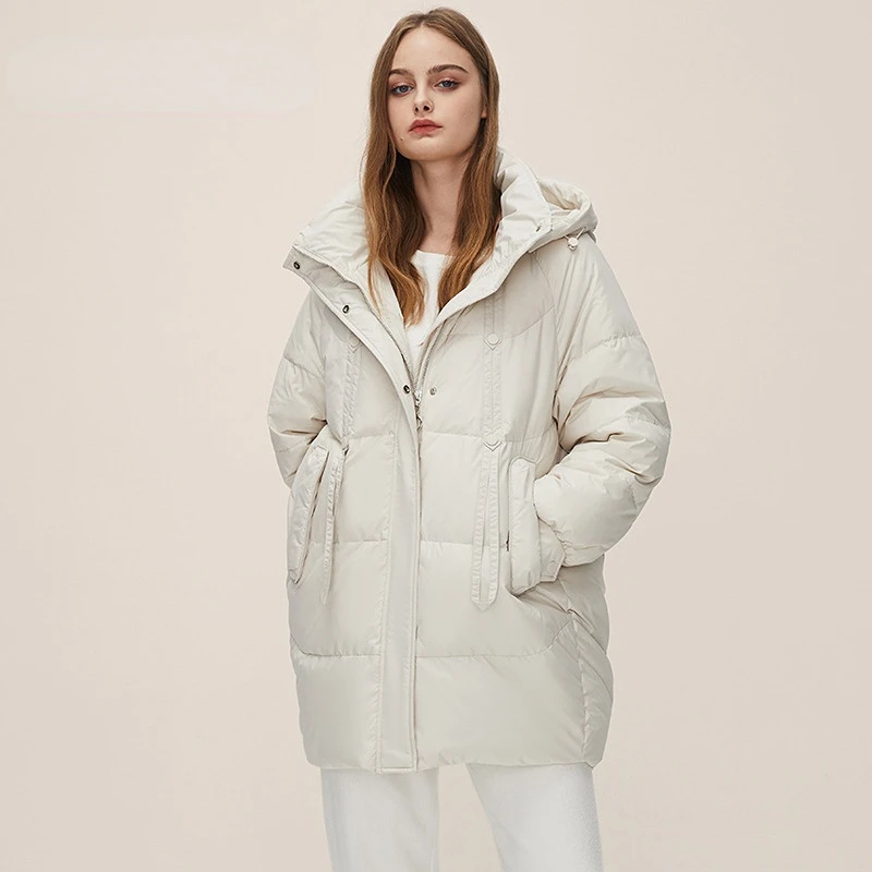 Down Jacket for Women In Winter New Style Thickened Fashionable High-end Temperament Coat Medium Length Small Man