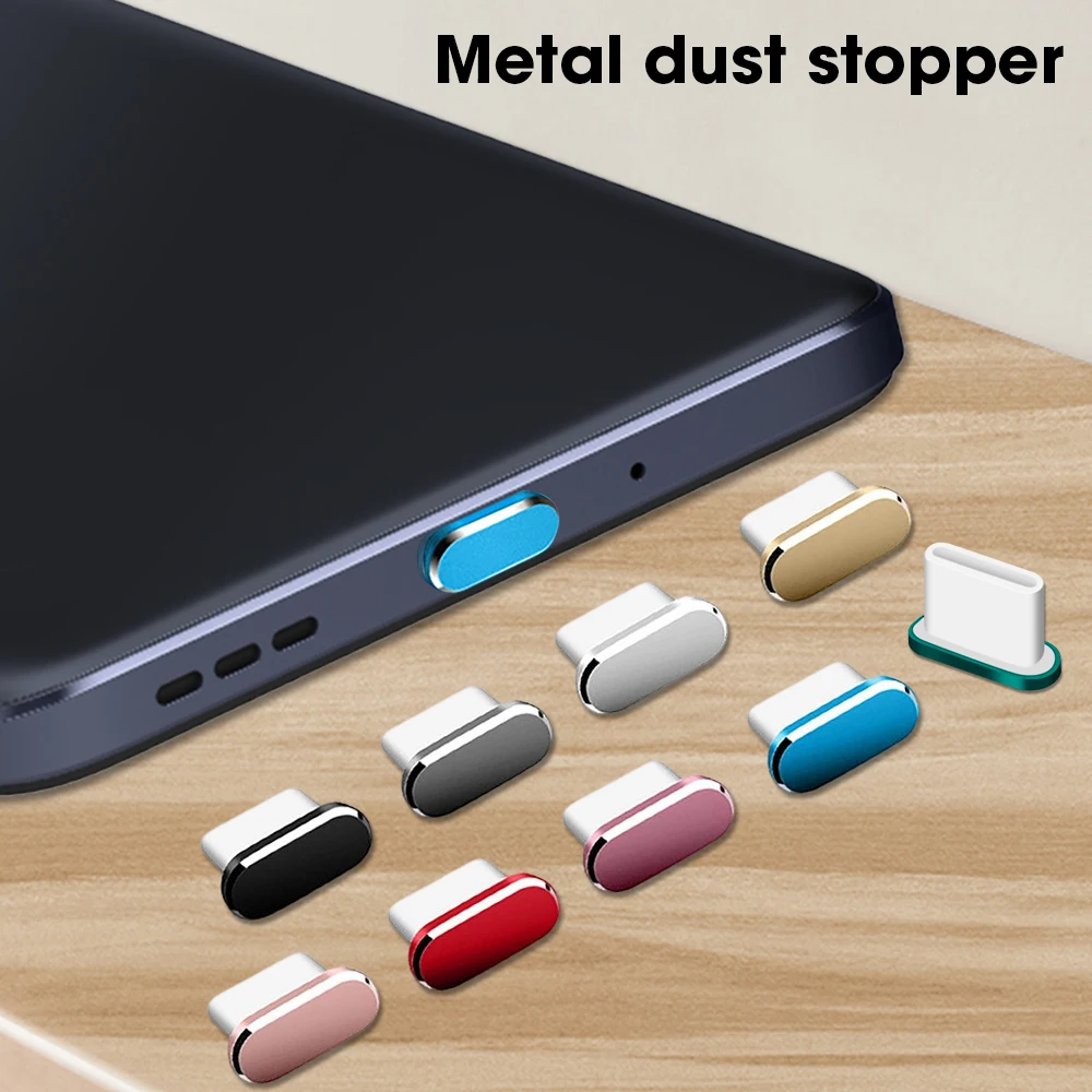 Metal Type-C Dust Plug for USB Type C Charging Port Mobile Phone Dustproof Protector Cover Cap for Samsung Mi Huawei Universal images - 6