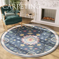 bedroom persian style printed round rug living room sofa front washable coffee table rug study cradle chair floor mat