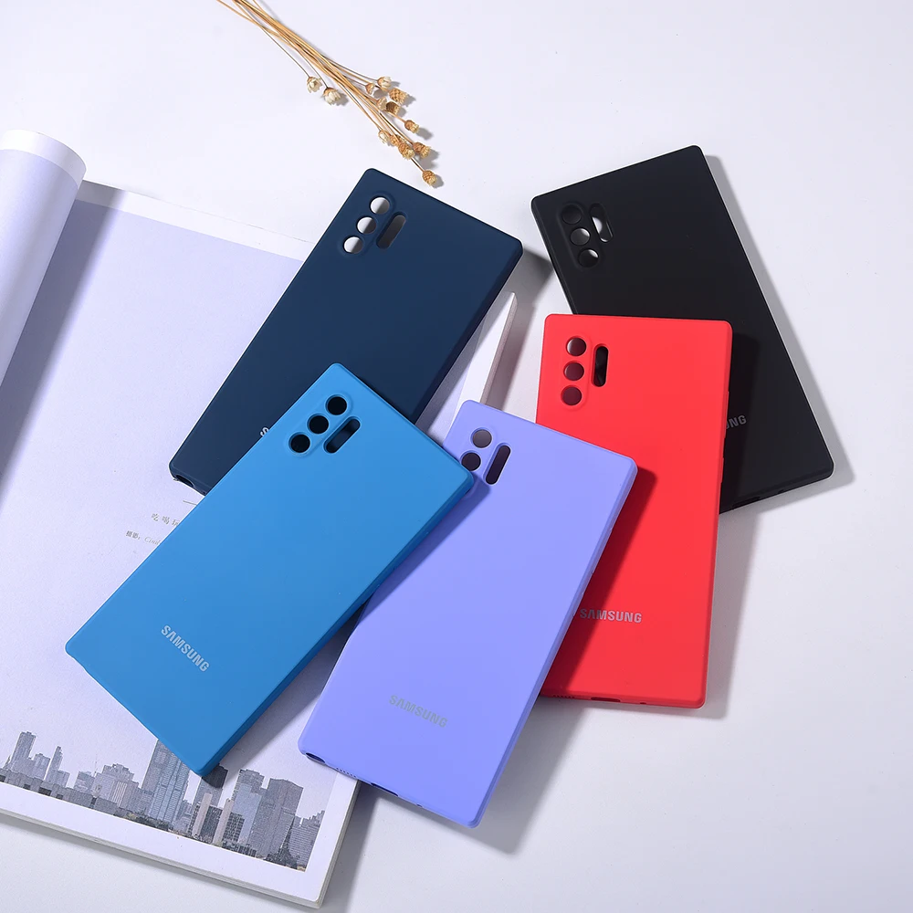 Note 10 Plus Оригинальный чехол для Samsung Galaxy 20 Ultra A51 A71 A52 A72 силиконовый высокого