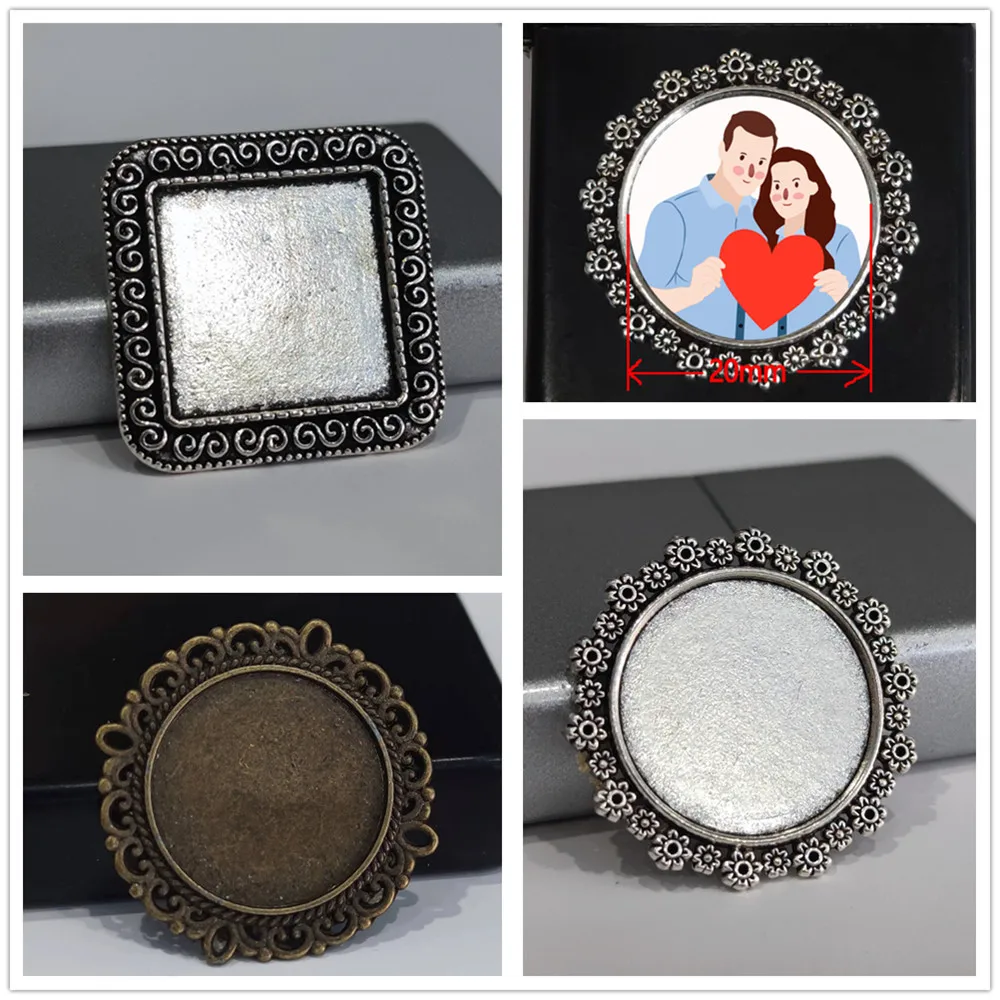 

Retro Mini Multiple Styles Photo Frame DIY Metal Badge For Zippo Kerosene Gasoline Lighter Handmade Decor Cigarette Accessories