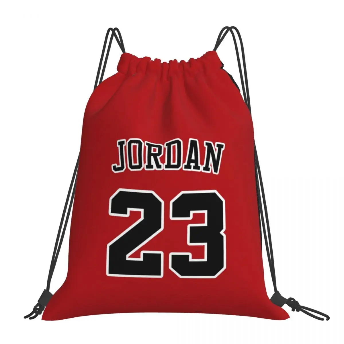 

Michael Jordan With 23 Number RED Backpacks Multi-function Portable Drawstring Bags Drawstring Bundle Pocket Sports Bag Book Bag