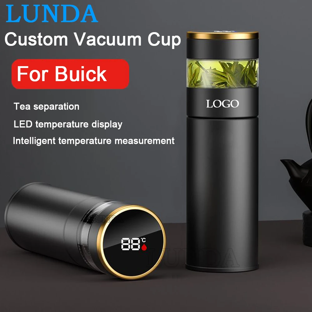 

Автомобильная вакуумная колба 450 мл 316L, термос, чашка, интеллектуальный дисплей температуры для Buick Excelle Encore Lacrosse Verano Envision GL6