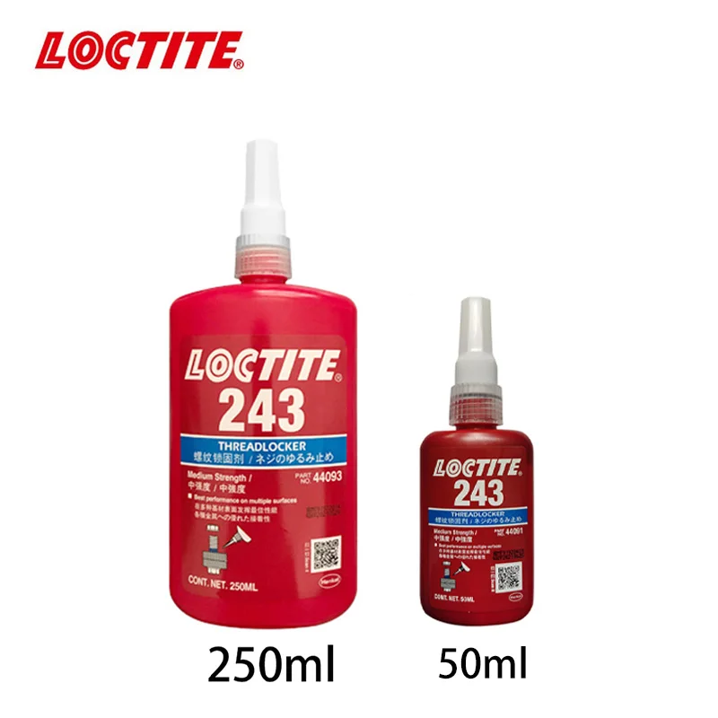 

Loctite 243 50ml 250ml Screw Adhesive Anaerobic Glue Thread Locking Seal Glue For All Kind Metal Thread