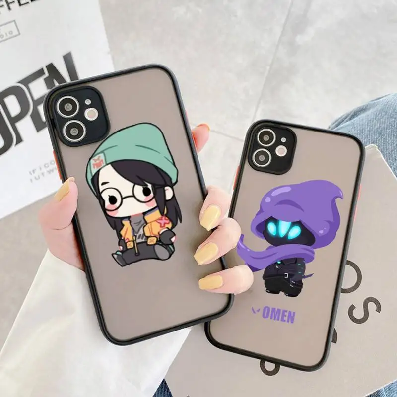 

valorant hot game Phone Case matte transparent For iphone 14 11 12 13 plus mini x xs xr pro max cover