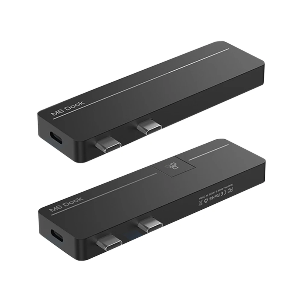 

Dual Type-C Adapter Hub Dock for Surface Pro x/Pro8 USB Docking Station HDMI-Compatible Data Transmission PD Fast Charge Port