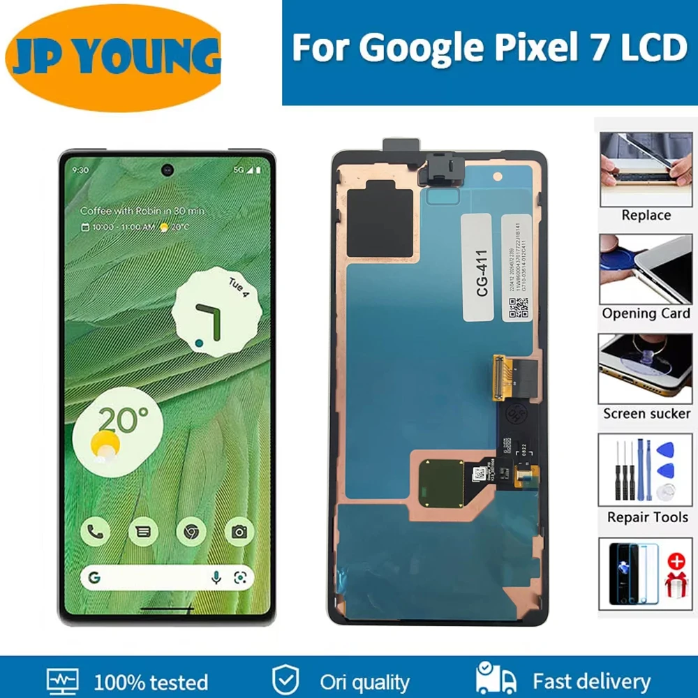 6 3 "оригинальный AMOLED для Google Pixel 7 ЖК-дисплей дигитайзер сенсорного экрана в