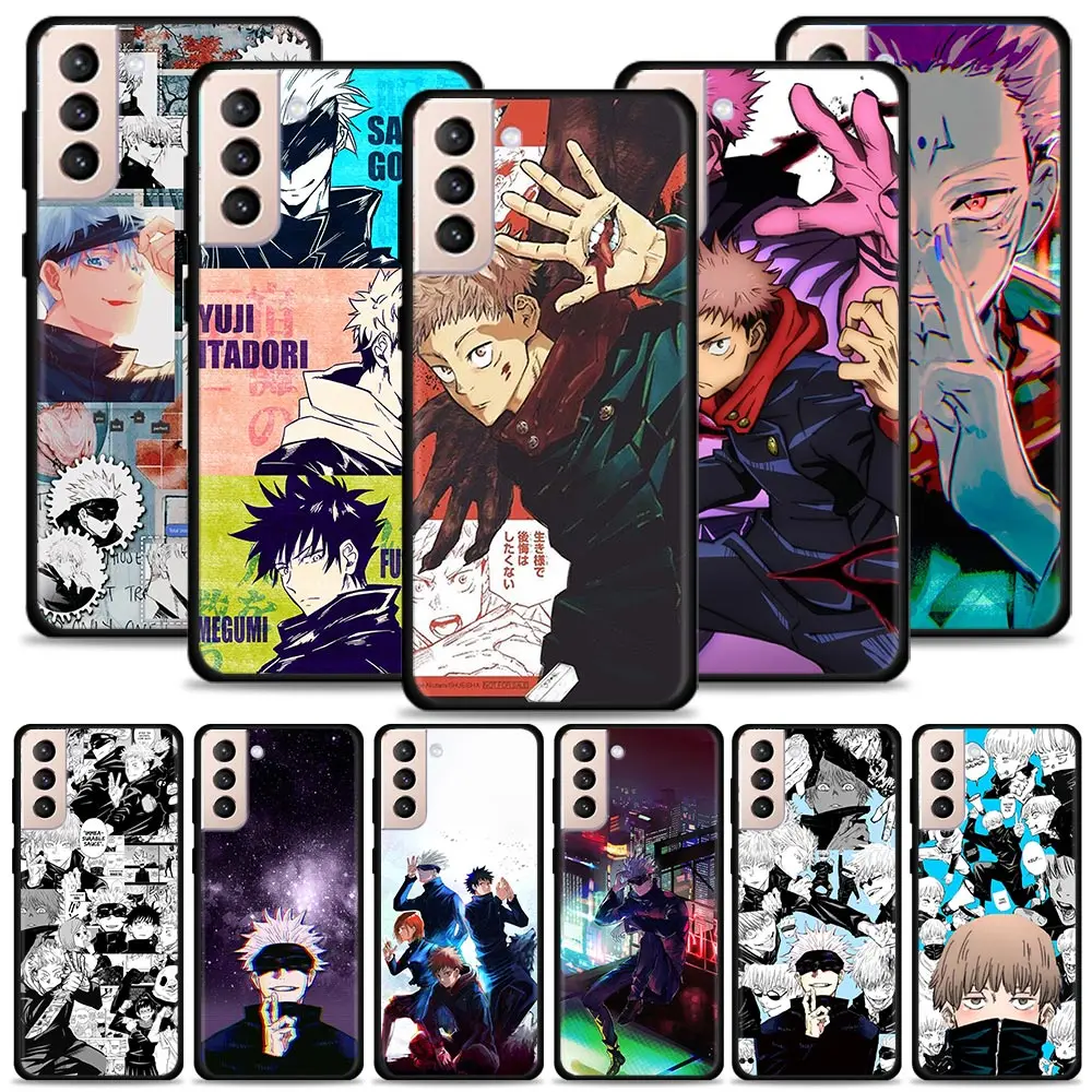 

Phone Case For Samsung S22 S20 Ultra S20 S22 Plus S21 S10 S9 S8 Plus S10E S20 FE Back Shell Jujutsu Kaisen Anime