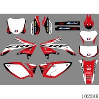 full graphics decals stickers motorcycle background custom number name for honda crf 450x crf450x 2005 2016
