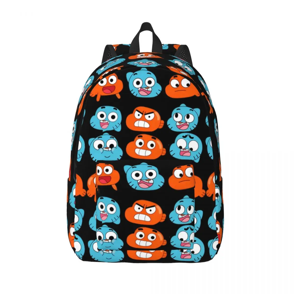 Фото Рюкзак Gum Ball Darwin Faces Features для студентов средних и старших классов, мужчин и женщин, повседневный рюкзак для путешествий. №1