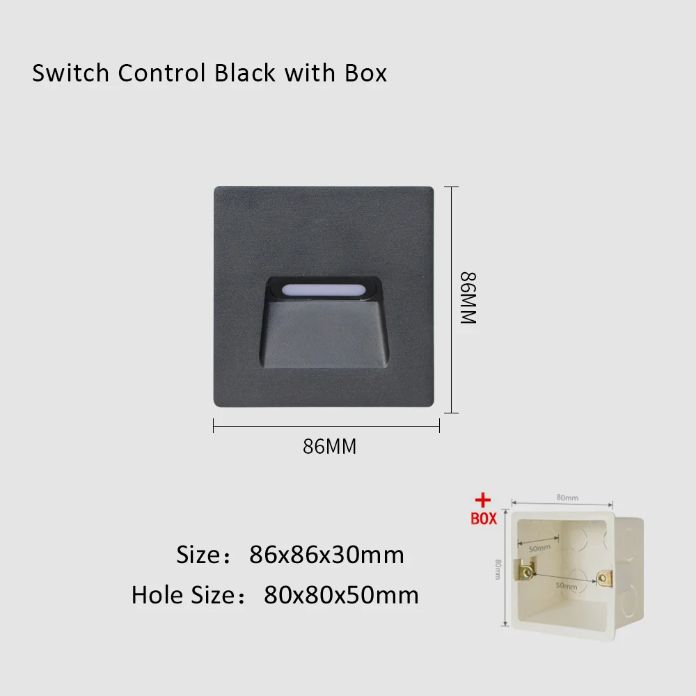 SANDIY Настенный светодиодный светильник для лестниц с датчиком движения
