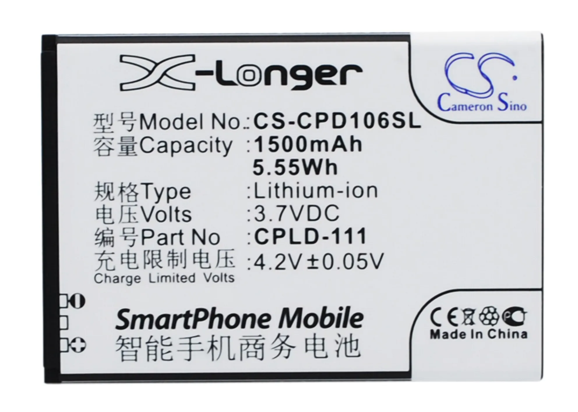 

Кэмерон китайско мобильный смартфон литийионный Аккумулятор для Батарея 1500 мА-ч для CPLD-106 Coolpad 5213, 5216d Бесплатные инструменты