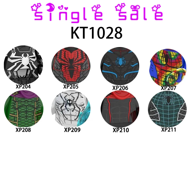 

KT1028 Spider Movies Series Mini Bricks Moc Blocks Building Blocks Home Diy City Sets Creative Compatible Accessories Kids Toys