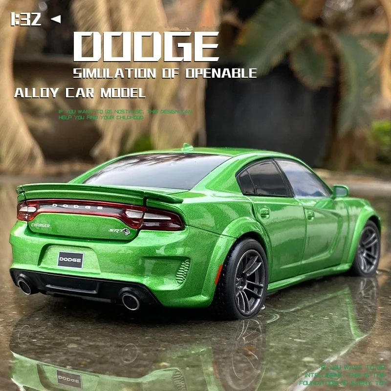 

1:32 DODGE Charger SRT Hellcat модель спортивного автомобиля из сплава, Литые и игрушечные модели машин, Коллекционная модель автомобиля, детская игрушка в подарок