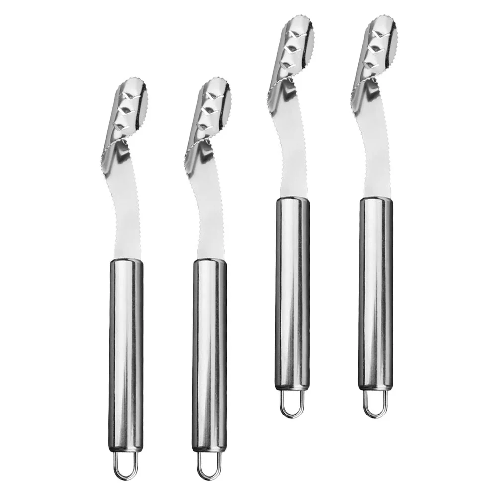 

4 Pcs Pepper Core Removed Device Practical Chili Corers Kitchen Gadgets Removers Bbq Tools Strawberry Removing Supply