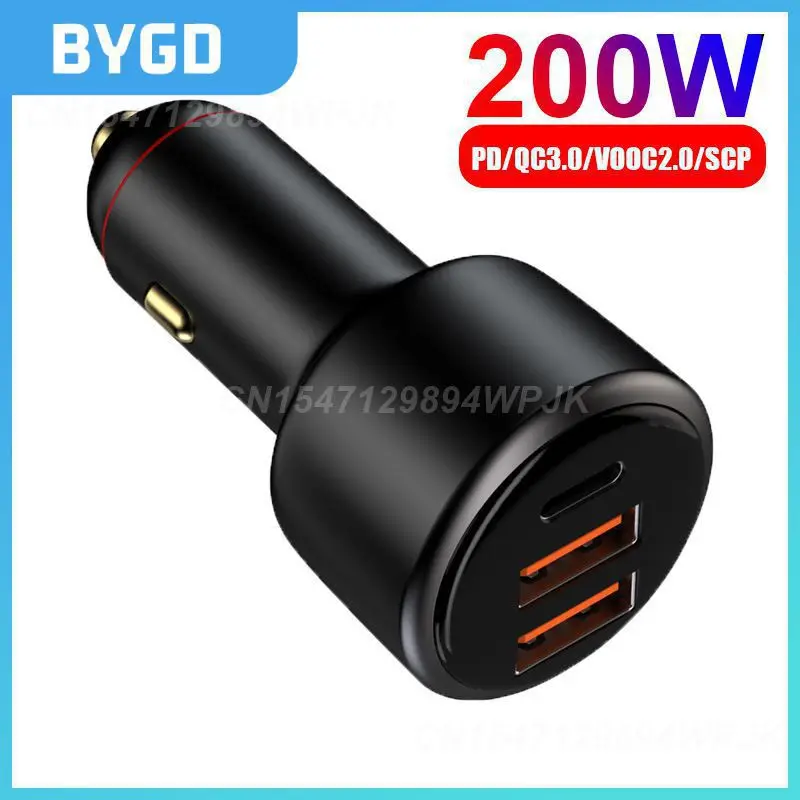 

Зарядное устройство Usb Qc3.0, зажигалки для сигарет, быстрая зарядка, автомобильное зарядное устройство, портативное многофункциональное автомобильное зарядное устройство, адаптер 200 Вт, прочное