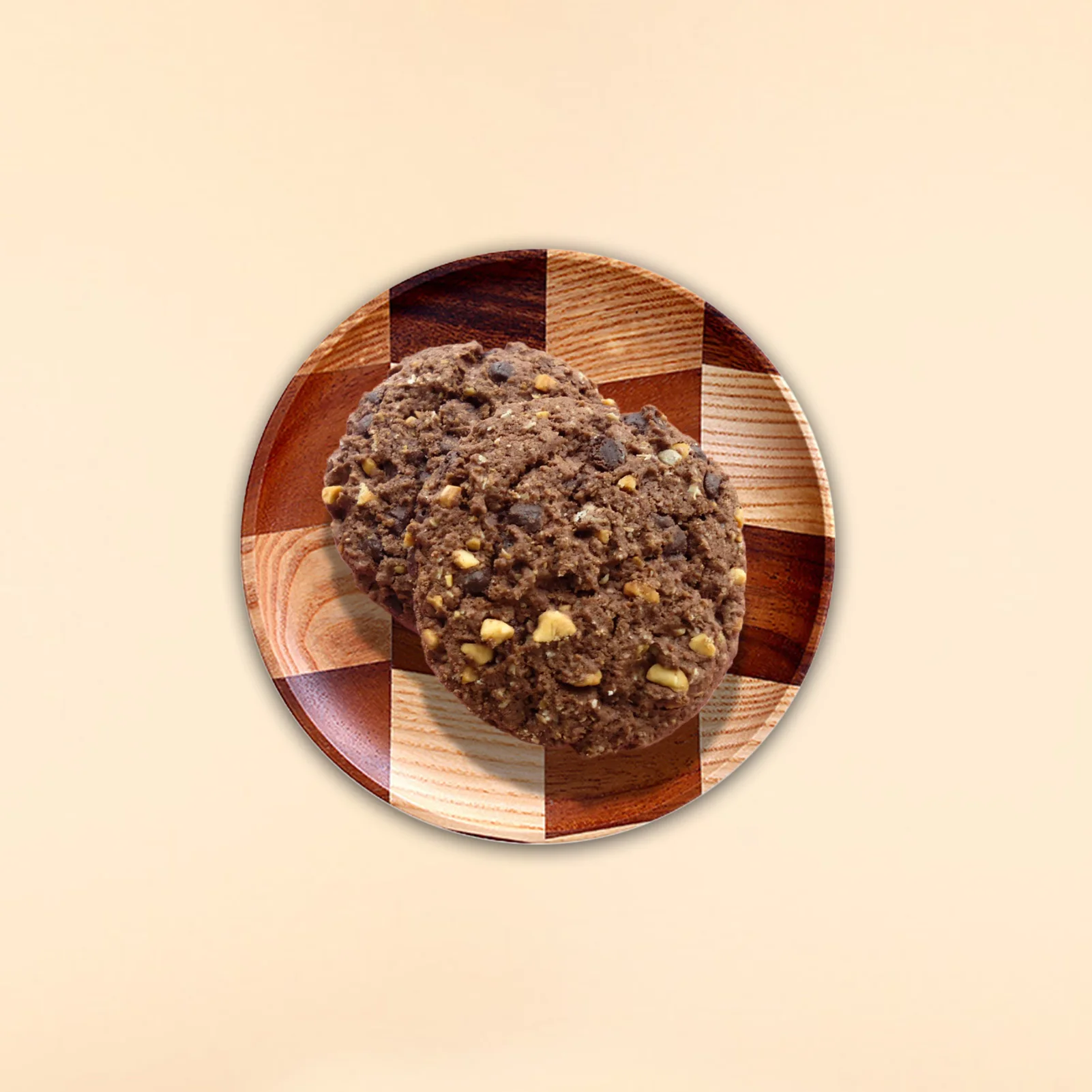 Деревянные тарелки Сращенные деревянные десертные круглые сервировочные лотки