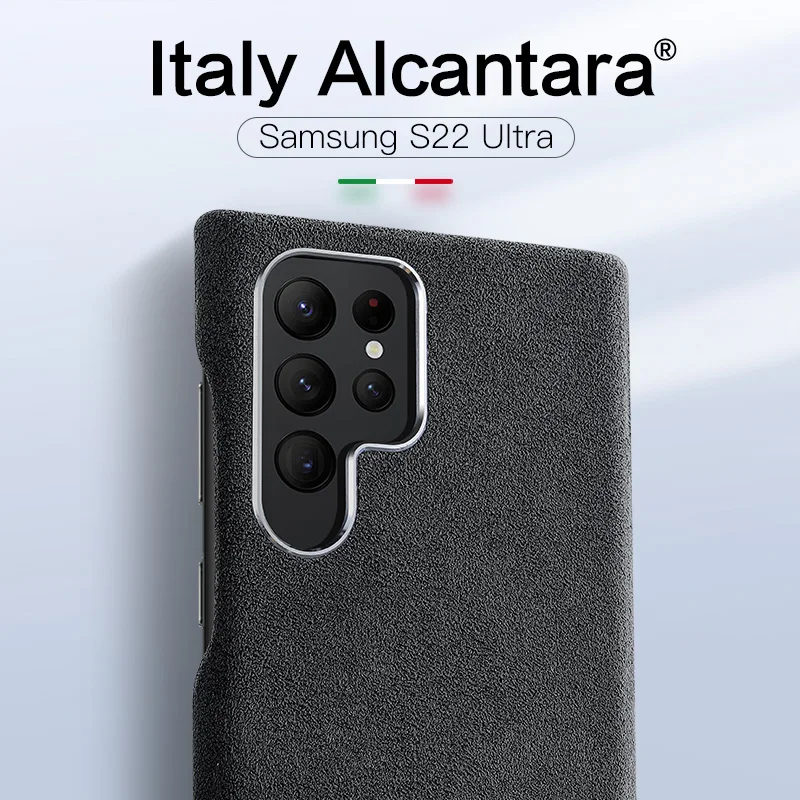 

SanCore Alcantara Textured Phone Case for Samsung S22 Ultra Shockproof and Anti-fingerprint All-inclusive Phone Protector