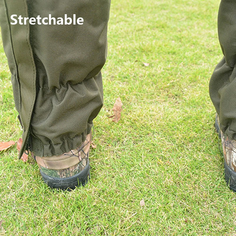 1 пара водонепроницаемых регулируемых гетр для ног со змеей и защитой от укусов