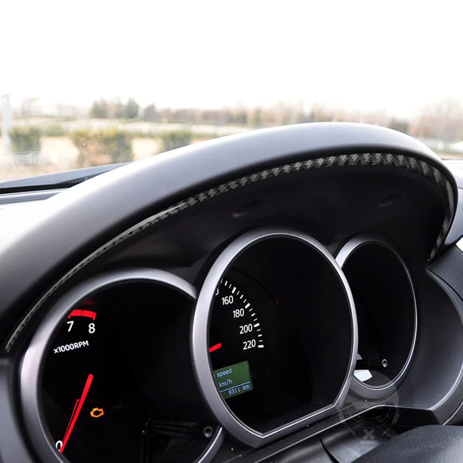 Для Suzuki Grand Vitara 2006-2013 автомобильные аксессуары из настоящего углеродного волокна