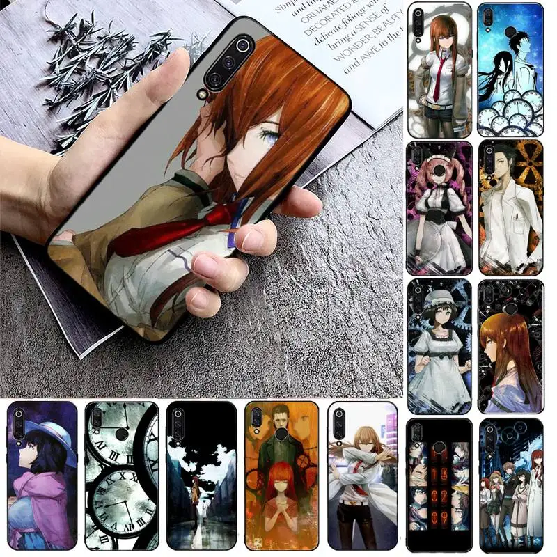 

Steins Gate Anime Phone Case For Xiaomi max3 mi 9 se mi8 F1 9SE 10 lite F1 Back Coque