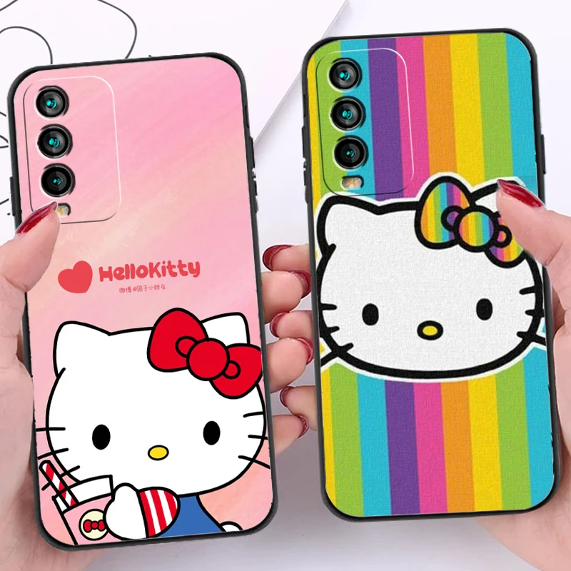 

Hello Kitty NEW Phone Cases For Xiaomi Redmi Note 10 10 Pro 10S Redmi Note 10 5G Back Cover Carcasa Soft TPU Funda