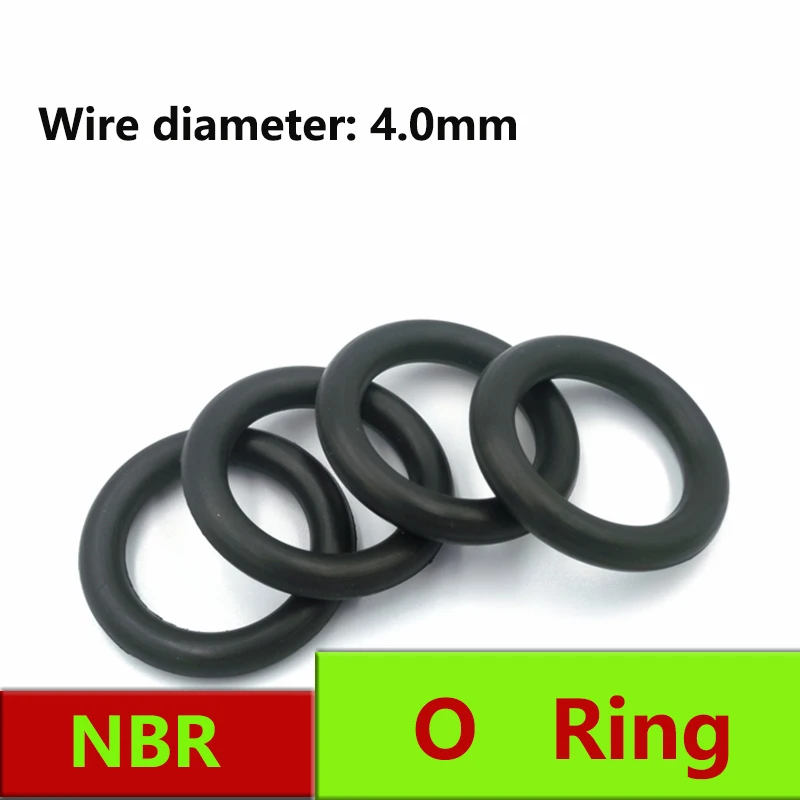 

NBR Rubber O Sealing Ring Gasket Nitrile Washers for Car Auto Vehicle Repair Professional Plumbing Air Gas Connections WD4.0
