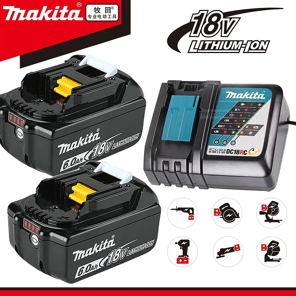 Аккумулятор BL1850 для makita аккумуляторная батарея 18 в 6 Ач беспроводных