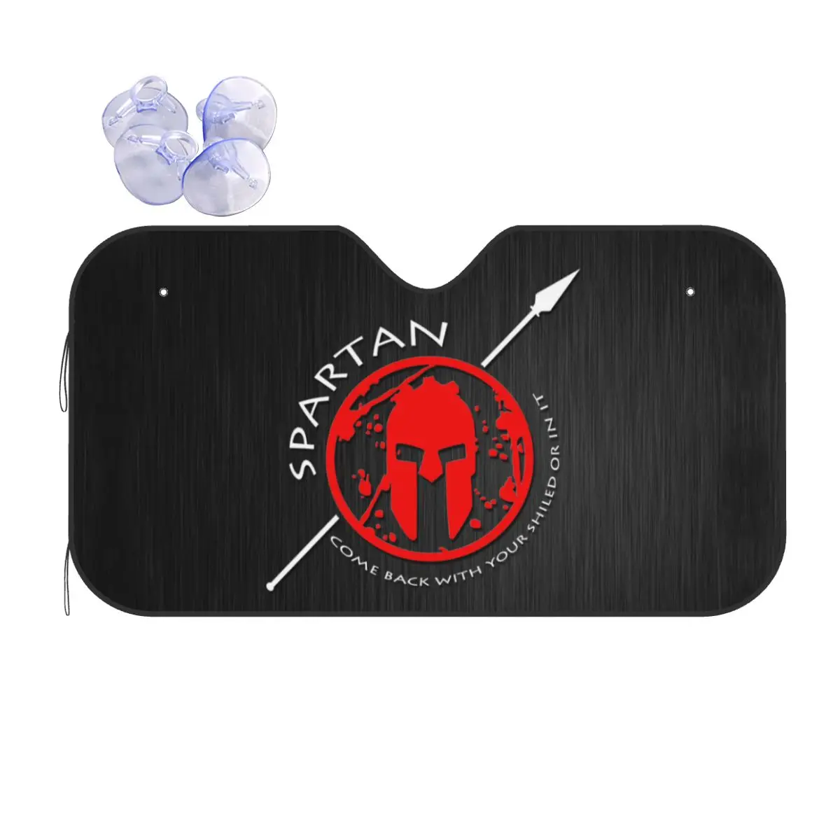 Солнцезащитный козырек на лобовое стекло автомобиля Спартанский череп воин