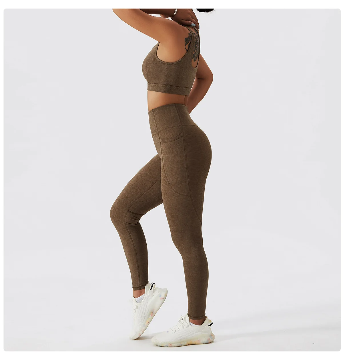 Wyplosz Yoga Set Pants Bra Women's Sport Fitness Suit Tracksuit 2 Piece Sportswear Clothing Hollow Quick Drying Outdoors Printed