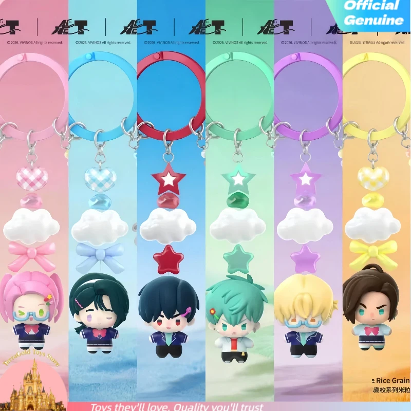 Фото Новая оригинальная игрушка-сюрприз Alien Stage AAHS Series Rice Grain Chain Blind Box Toy Anakt Arts High School Anime Decor Pendant Mystery Box Gift №1