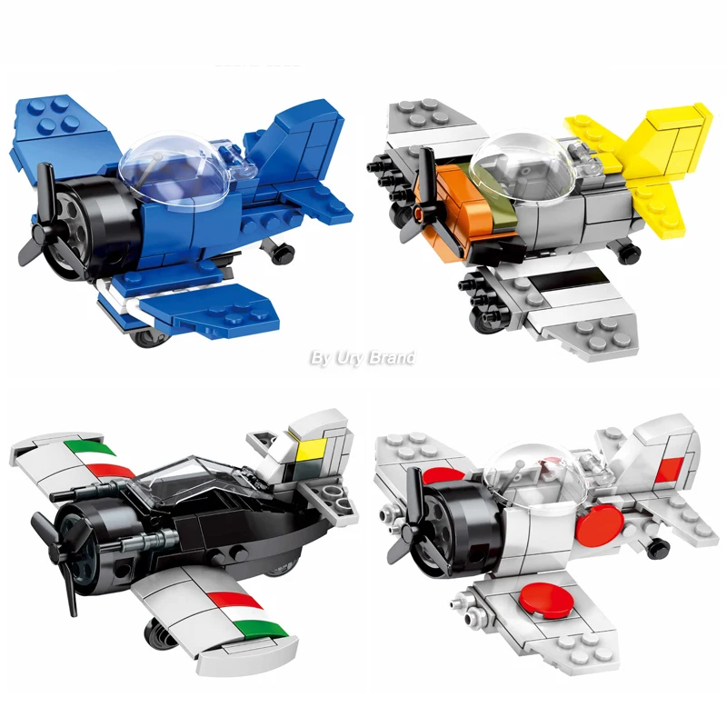 Набор минисамолетов WW2 в стиле ретро военной серии немецкие модели Warcraft сделай