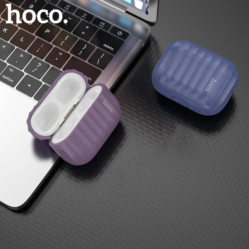 

Наушники HOCO, телефон для Apple Airpods pro2, мягкий силиконовый чехол, разноцветный чехол для Airpods pro, шнур для защиты от потери