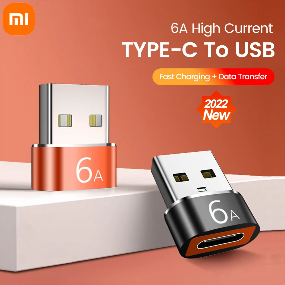 

Xiaomi 6A OTG USB to Type C Female A to C Female USB3.0 Adapter Tipo Connector for Samsung S22 S21 iPhone 14 13 Oneplus Huawei