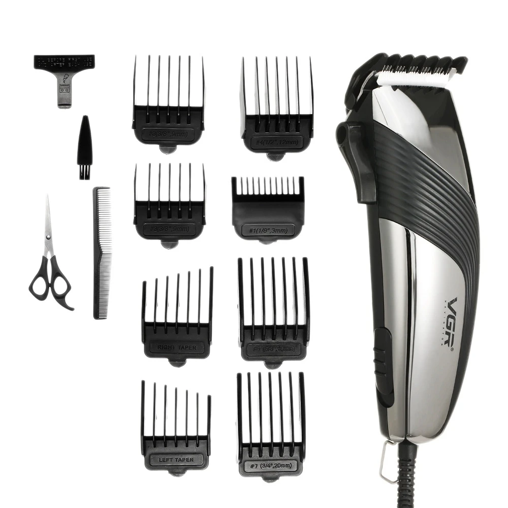 

VGR V-121 Hair Clipper for Men Hair Cutter Beard Shaver Electric Hair Trimmer Haircut Compatible for Barber Machine EU Plug