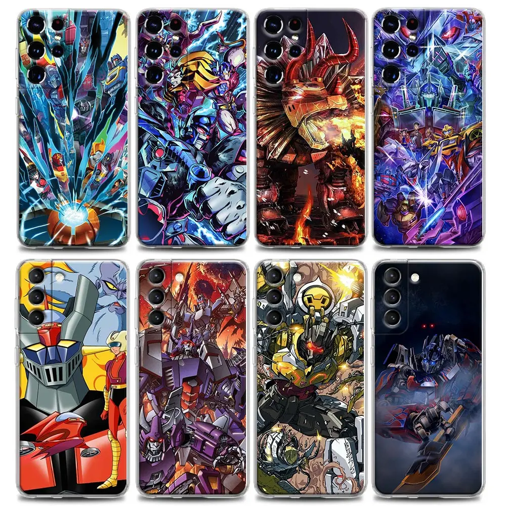 

Clear Phone Case for Samsung S22 S21 S20 S10e S10 S9 Plus Lite Ultra FE 4G 5G Silicone Case Cover Marvel Mazinger Transformers