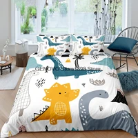 kids cartoon animal bedding set dinosaur duvet cover soft comfortable quilt covers pillowcase no bed sheet single king 23pcs