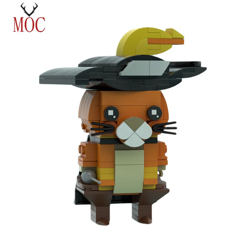 

MOC Creative Hero Cartoon Character Brickheadz Cat Idea Building Block Model Kids Toys DIY Brick Parts Best Birthday Gifts