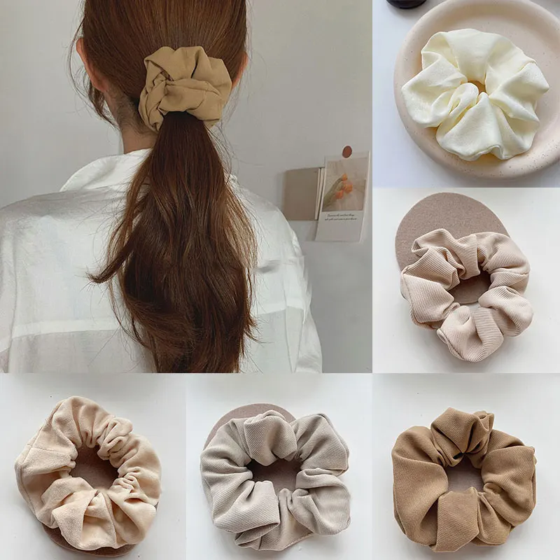 

Fashion Ladies Light Color Series Milk Tea Warm Color Hair Tie Hair Clip BB Clip French Style Temperament Girls Hair Accessories