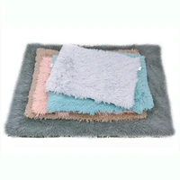 long plush cat bed mats soft washable pet nest square fleece cushion puppy kitty mat cat sleeping bed for small large dogs cats