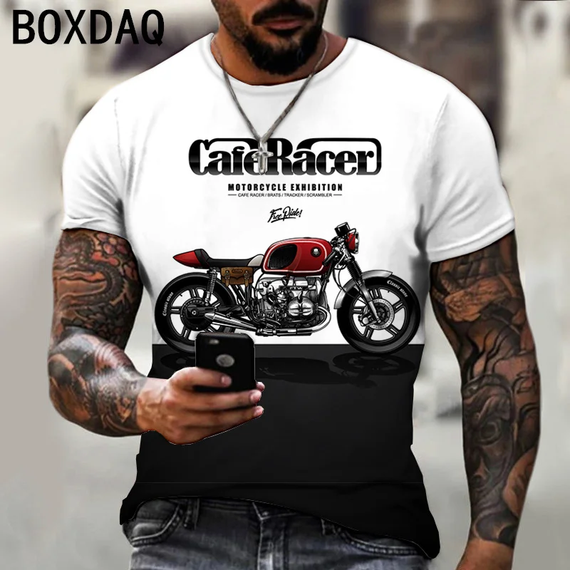 

Футболка мужская оверсайз с коротким рукавом, круглым вырезом и 3D-принтом