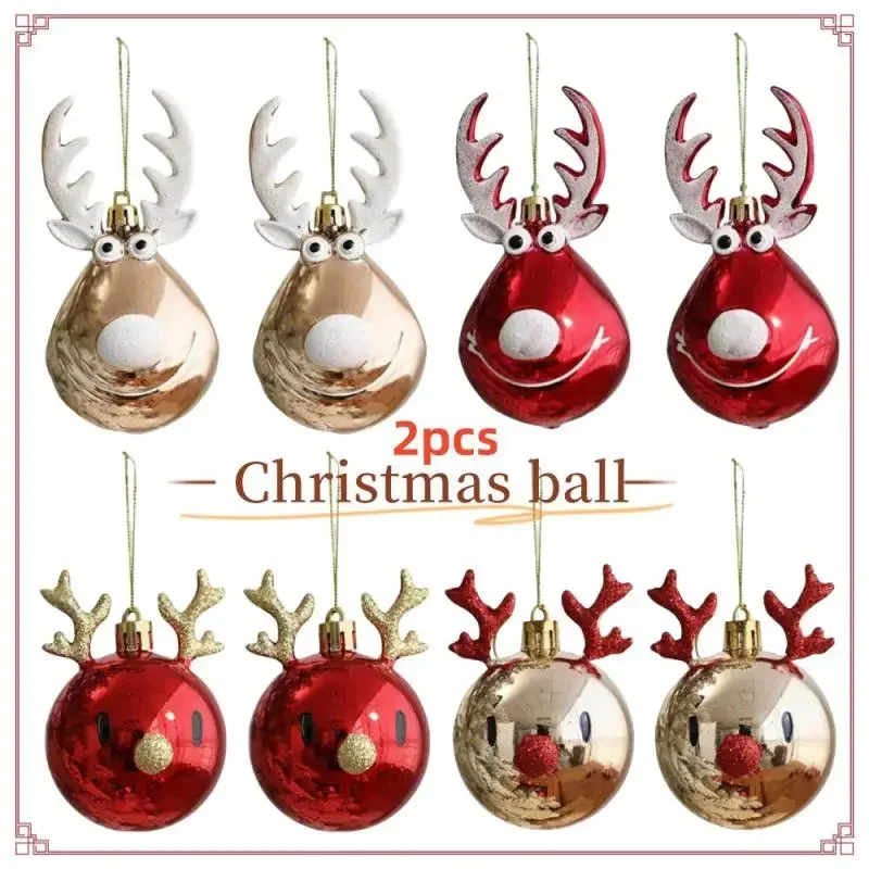2 шт. рождественские шары с изображением лося украшения для рождественской елки