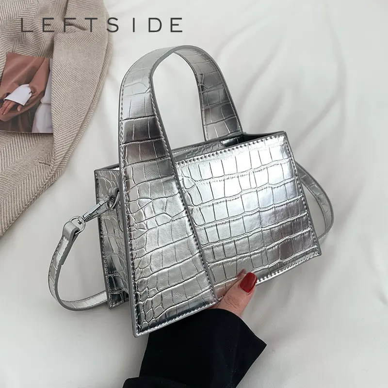 

Кожаные сумки LEFTSIDE Y2K с короткими ручками, маленькая модель 2023