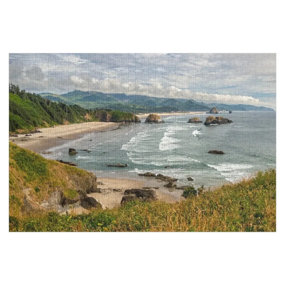 Cannon Beach вид из Ecola Point Jigsaw Puzzle Индивидуальные фотоигрушки для детей Пазл